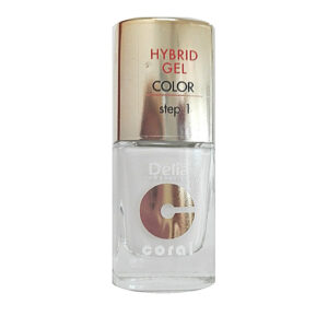 DELIA COSMETICS CORAL HYBRID GEL NAIL POLISH NO. 25 WHITE
