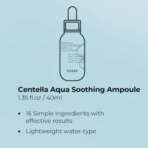 description Cosrx Centella Aqua Soothing Ampoule 40Ml