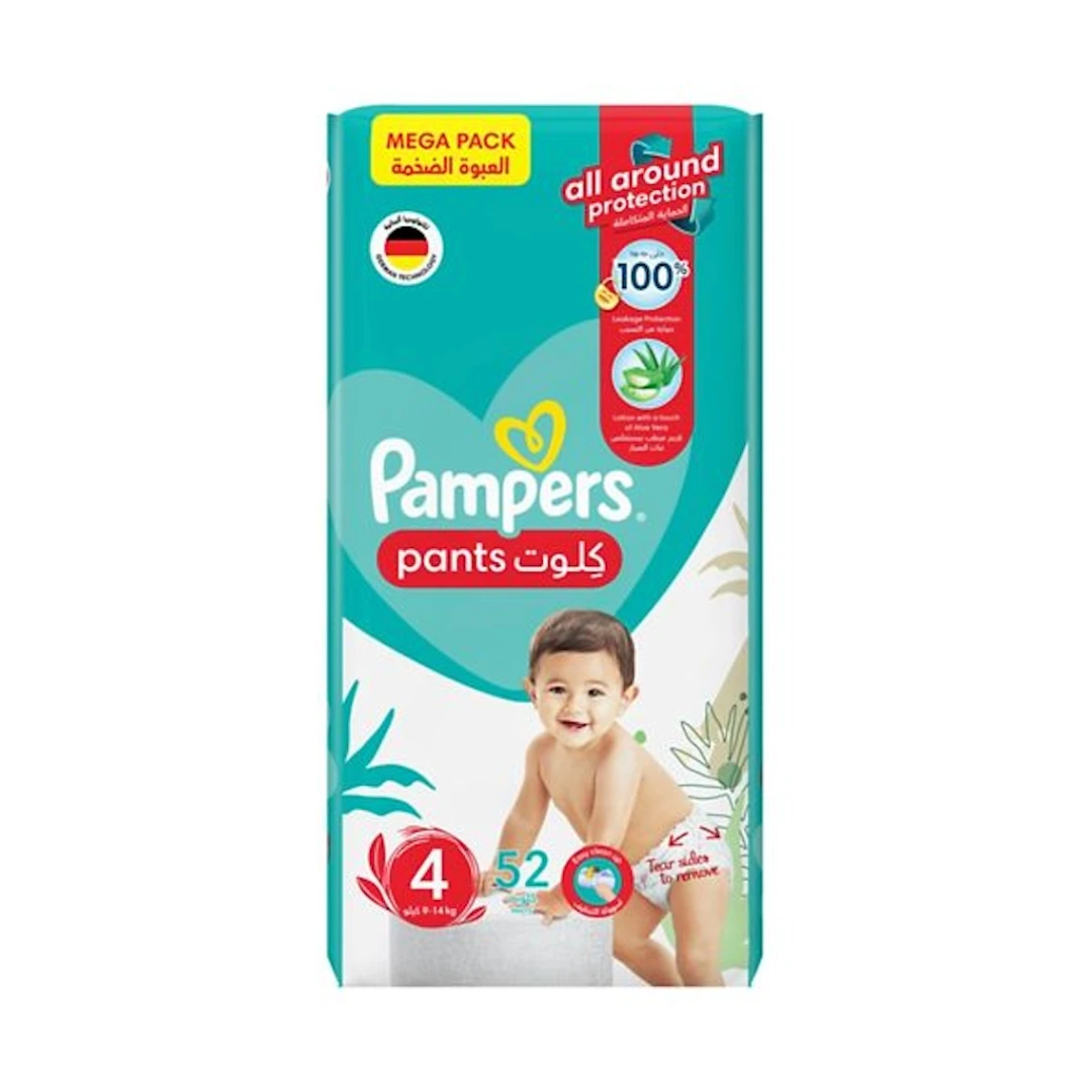 Pampers Diapers Pants Mega Pack Size 4 - 52 Counts X 2