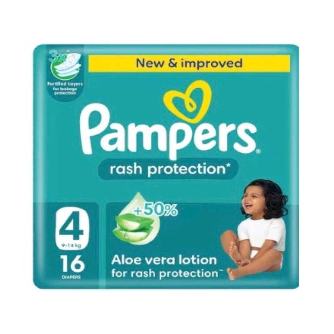 Pampers Rash Protection Diaper - Size 3 - 16 Counts