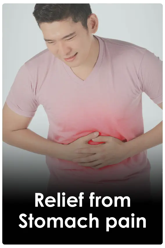 Relief from stomach pain