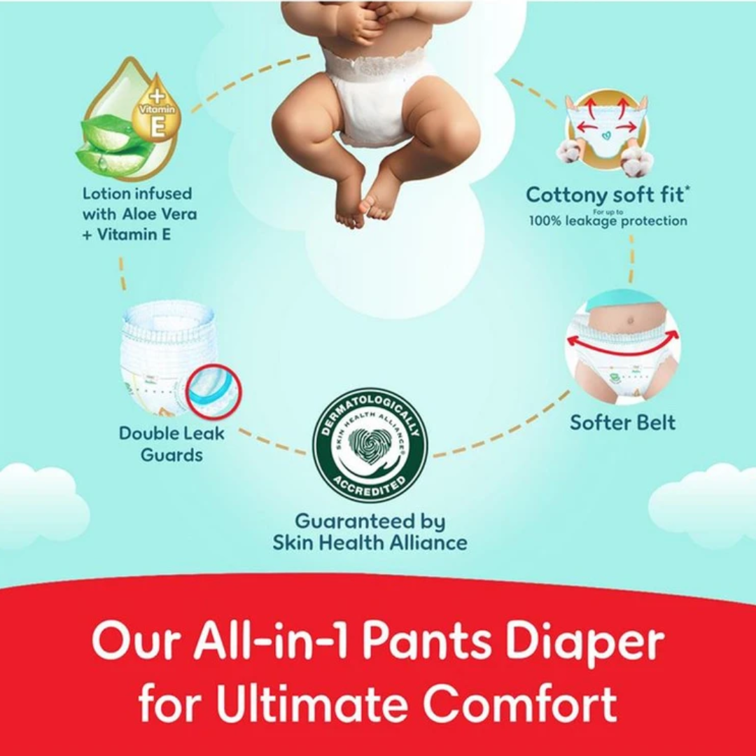 Pampers Ultimate Comfort Pants Diapers - Size 6 - 34 Nappies - Image 5