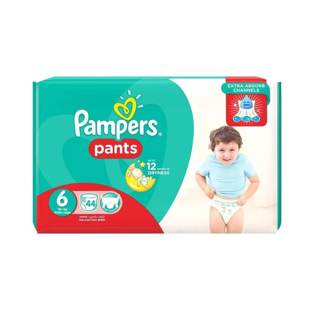 Pampers Baby-Dry Taped Diapers - Size 6 - 44 Nappies
