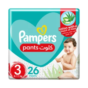 Pampers Baby-dry Pants Diapers - Size 3 ( 6-11Kg ) - 26 Nappies