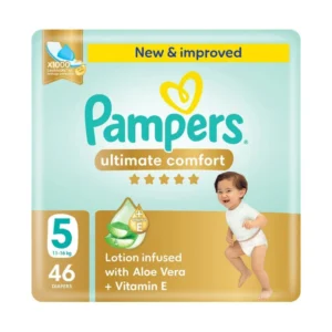 Pampers Ultimate Comfort Diapers - Size 5 - 46 Nappies