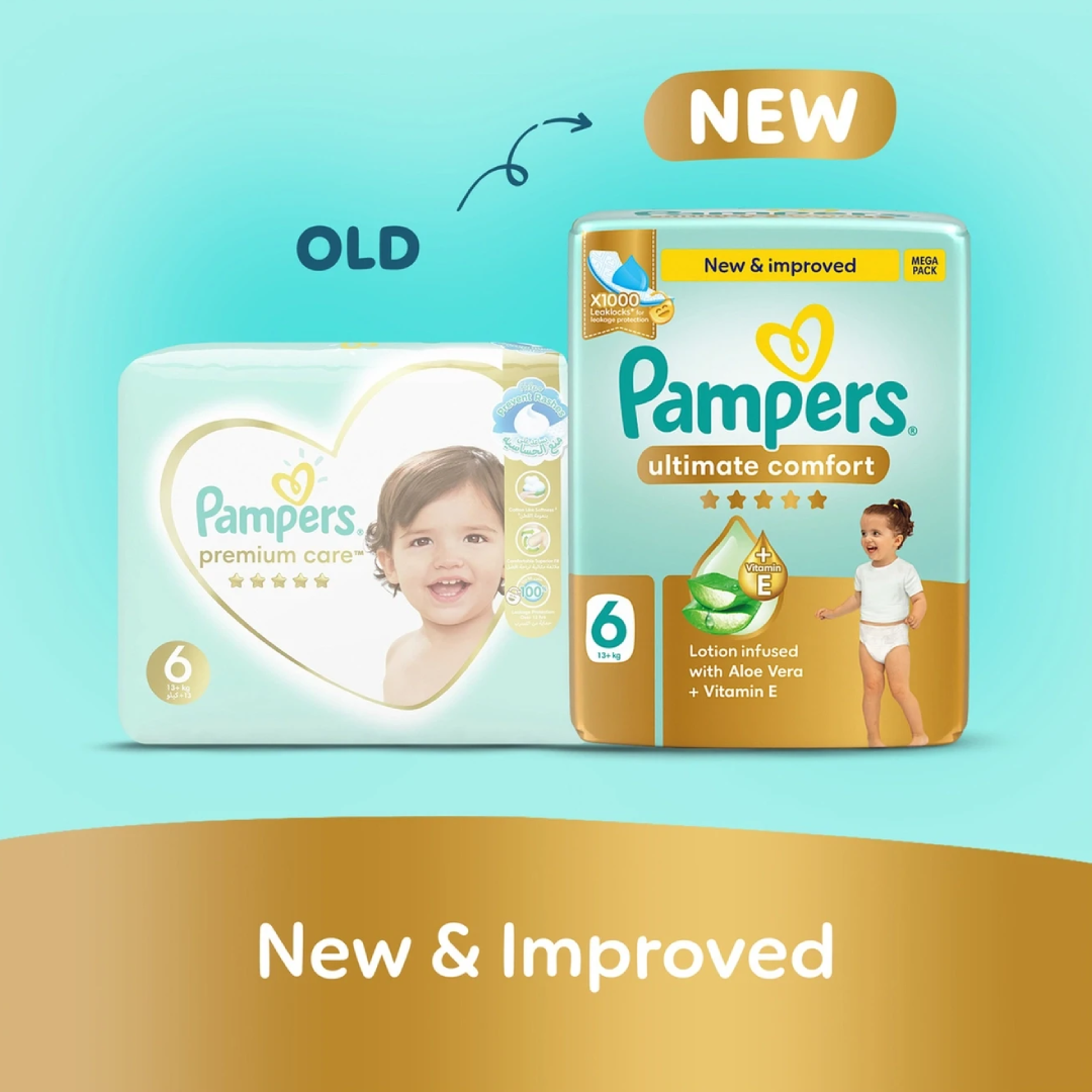 Pampers Ultimate Comfort Diapers - Size 6 - 36 Nappies - Image 2