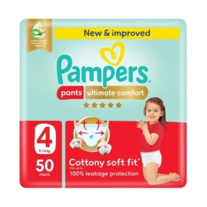 Pampers Ultimate Comfort Pants Diapers - Size 4 - 50 Nappies