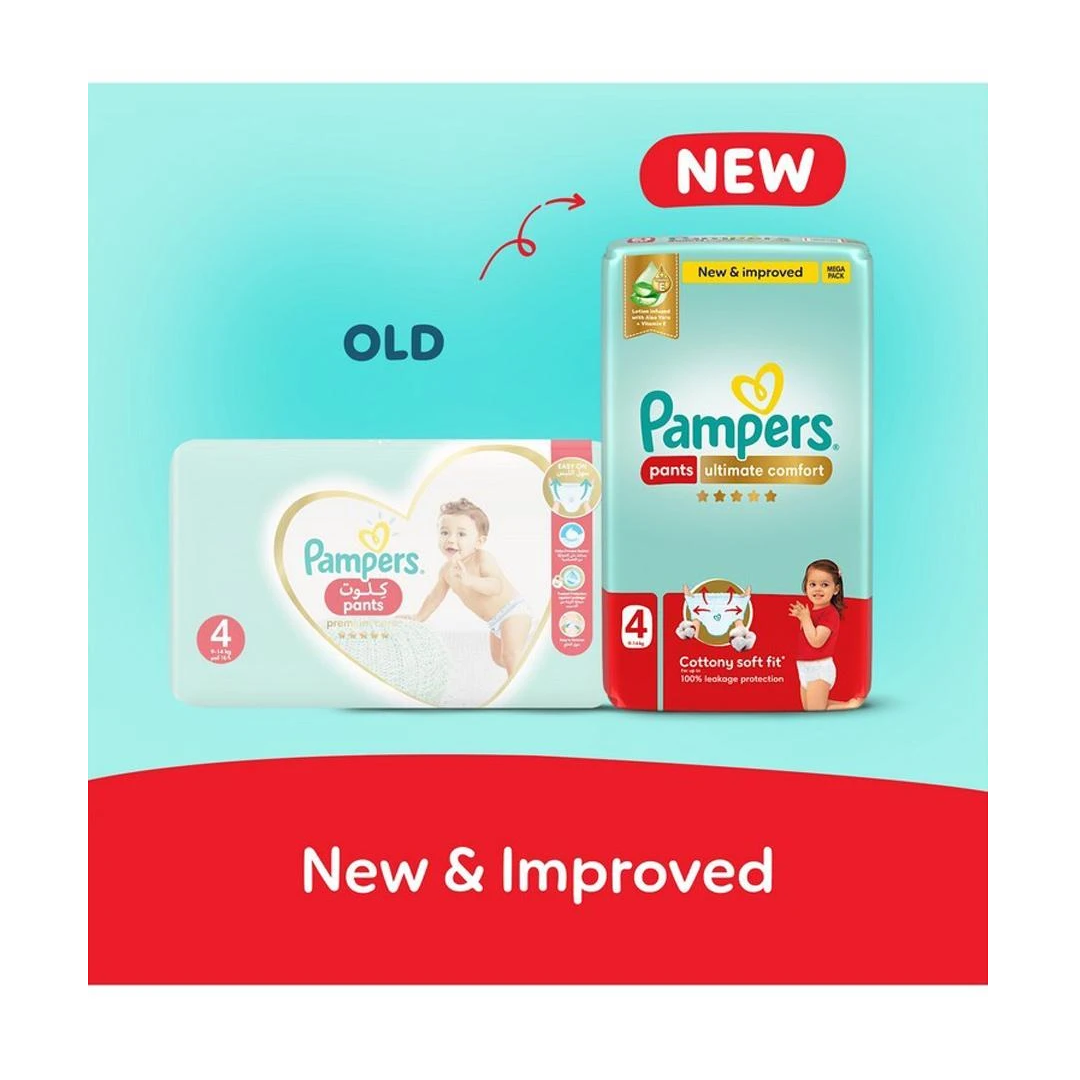 Pampers Ultimate Comfort Pants Diapers - Size 4 - 50 Nappies - Image 2