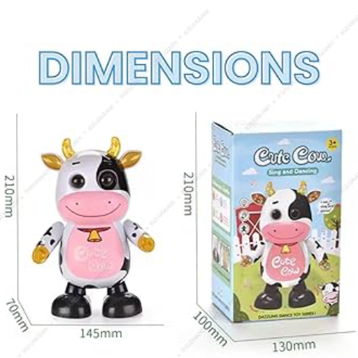 Musical Cow Toy With Lights