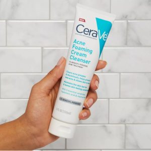 Cerave Acne Foaming Cream Cleanser 4 Benzoyl Peroxide Acne Treatment