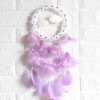 Led Flower Cloud Feather Dreamcatcher – String Light Decorative Lamp (Purple)