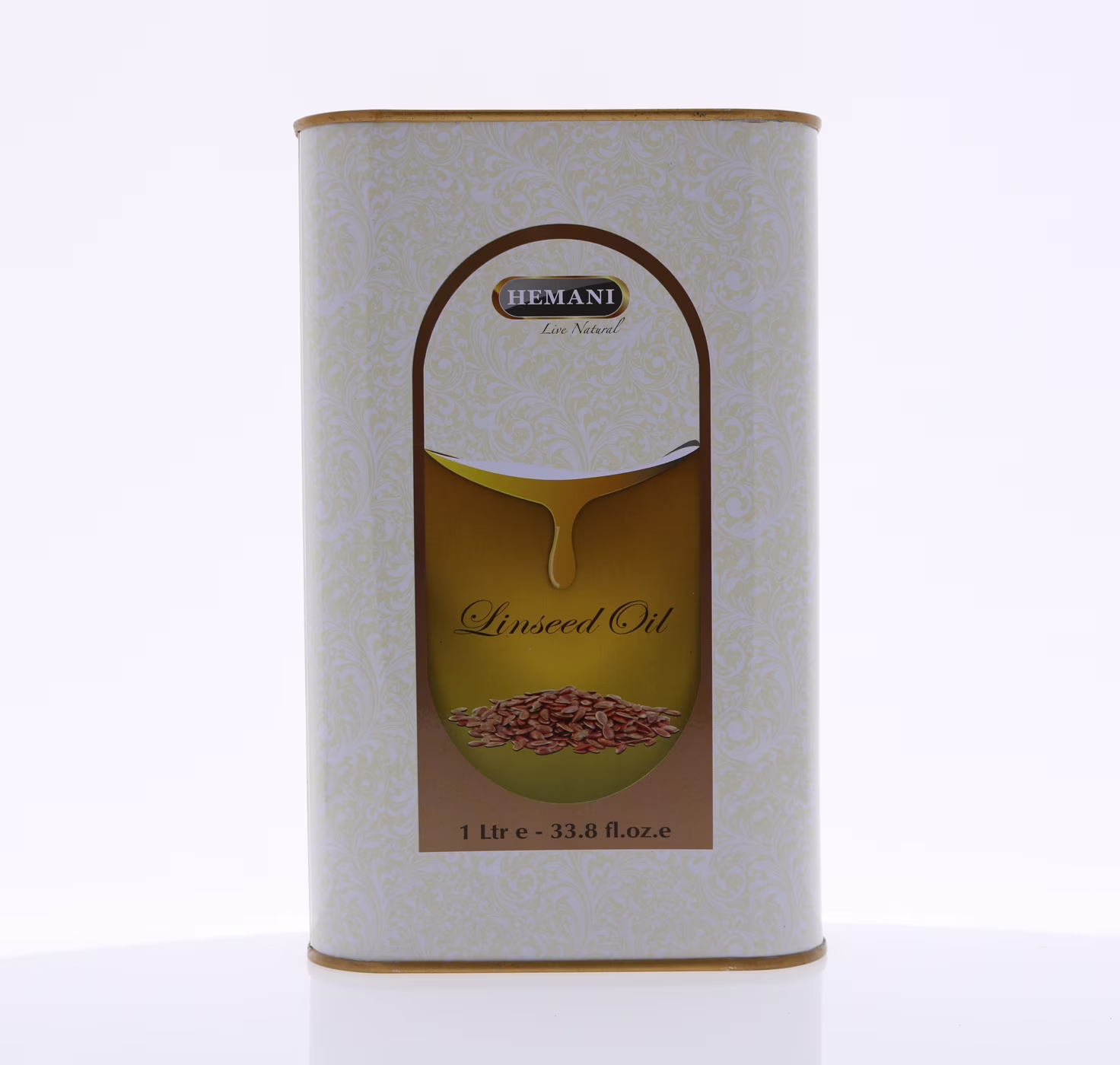 Hemani 100% Natural Linseed / Flaxseed Oil – Cold Pressed (1 Liter)