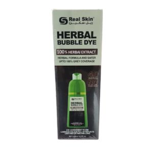 Real Skin Herbal Bubble Dye 4.0 Dark Brown – 100% Herbal Extract Formula (420ML)