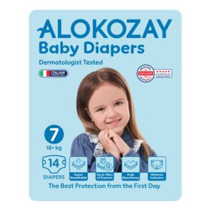 Alokozay Baby Diapers Size 7 (18+ Kg) – 14 Diapers