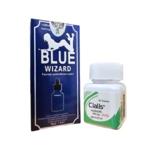 Cialis Tadalafil Lilly 100mg Pills For Men & Blue Wizard Femle Aphrodisiac