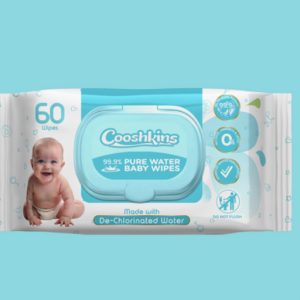 Cooshkins 99.9% Pure Water Baby Wipes – 60 Wipes